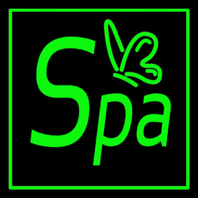 Green Spa Neon Sign