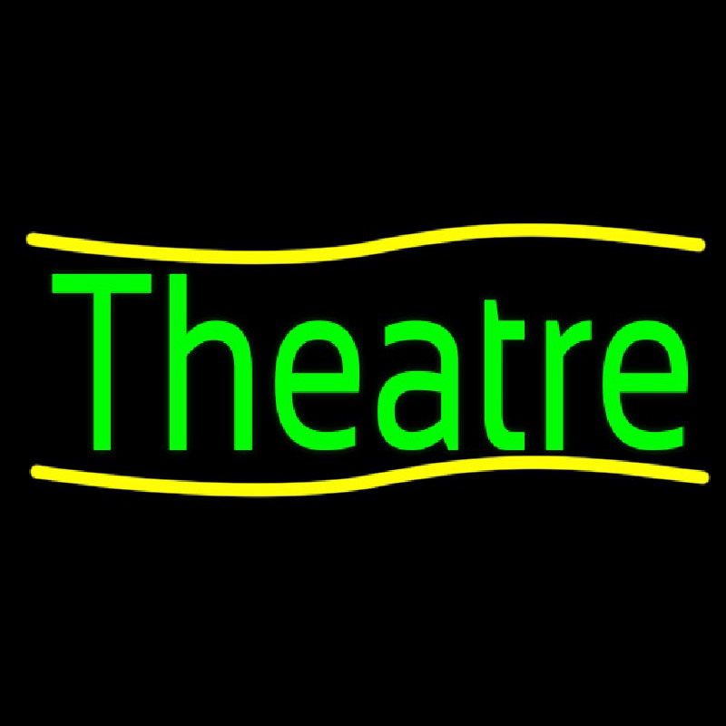 Green Theatre Neon Sign