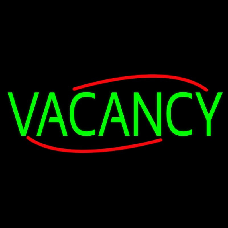 Green Vacancy Neon Sign