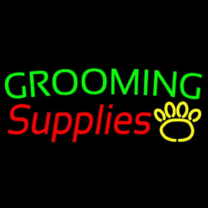 Grooming Supplies Neon Sign