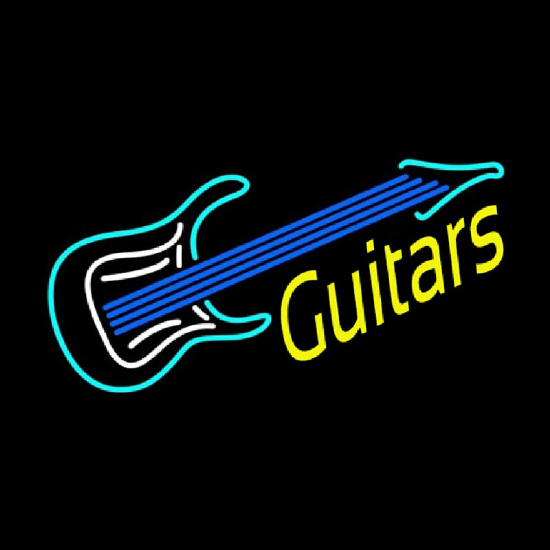 Guitar 2 Logo Neon Sign