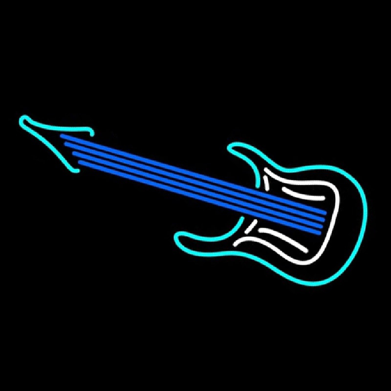Guitar Logo Neon Sign