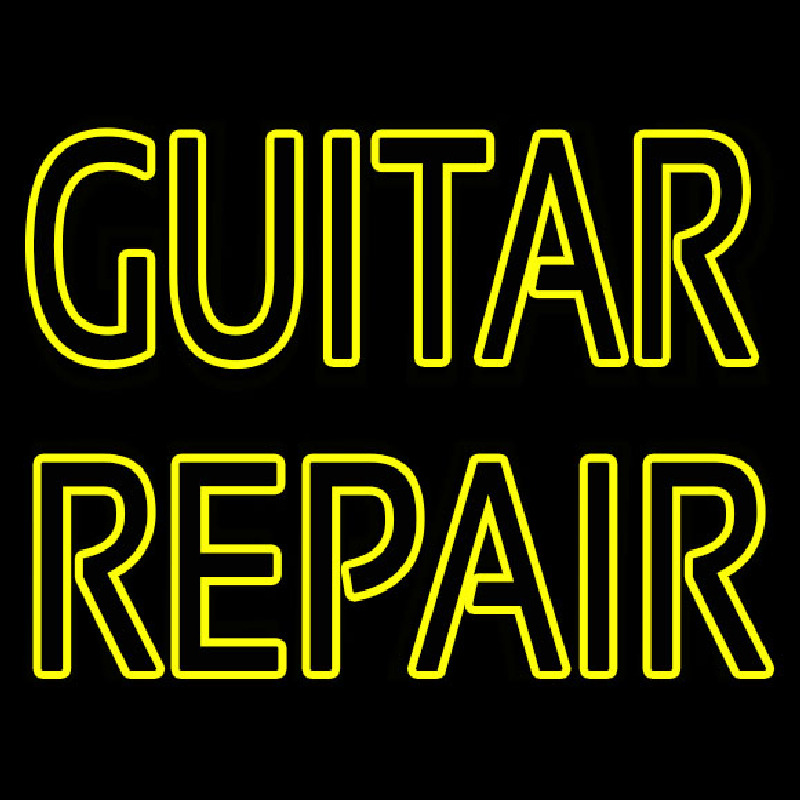 Guitar Repair Neon Sign