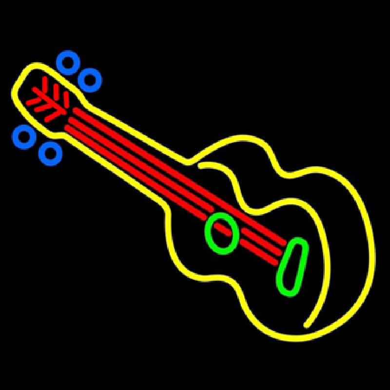 Guitar Strings  Neon Sign