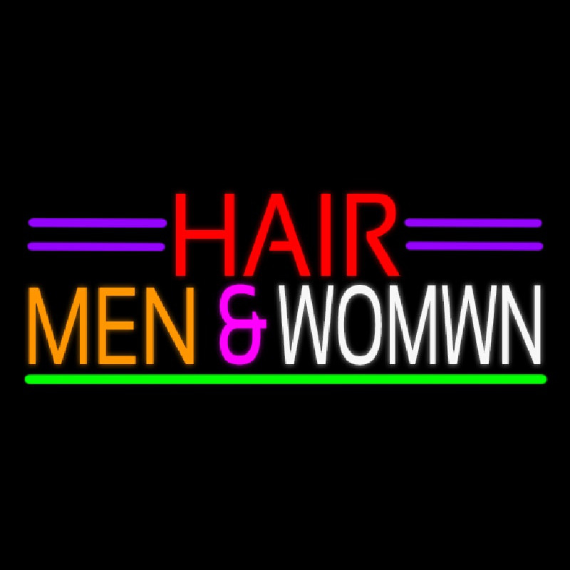 Hair Men And Women Neon Sign