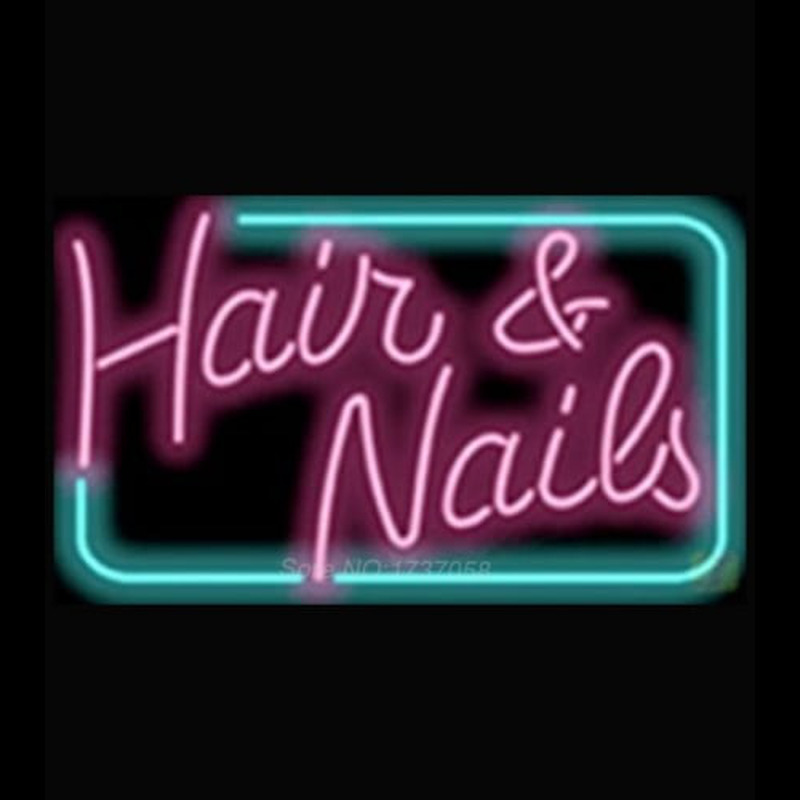 Hair and Nails Neon Sign