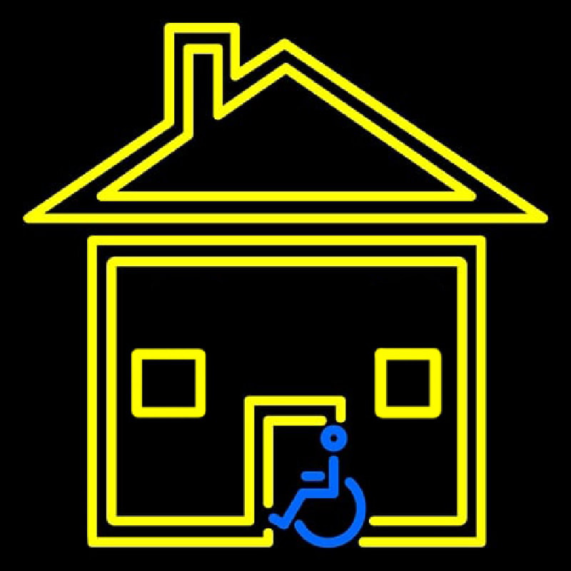Handicapped Housing Neon Sign