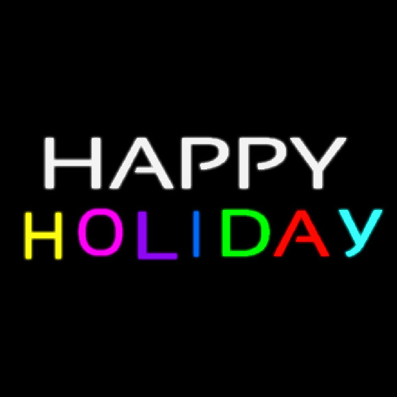 Happy Holiday Neon Sign