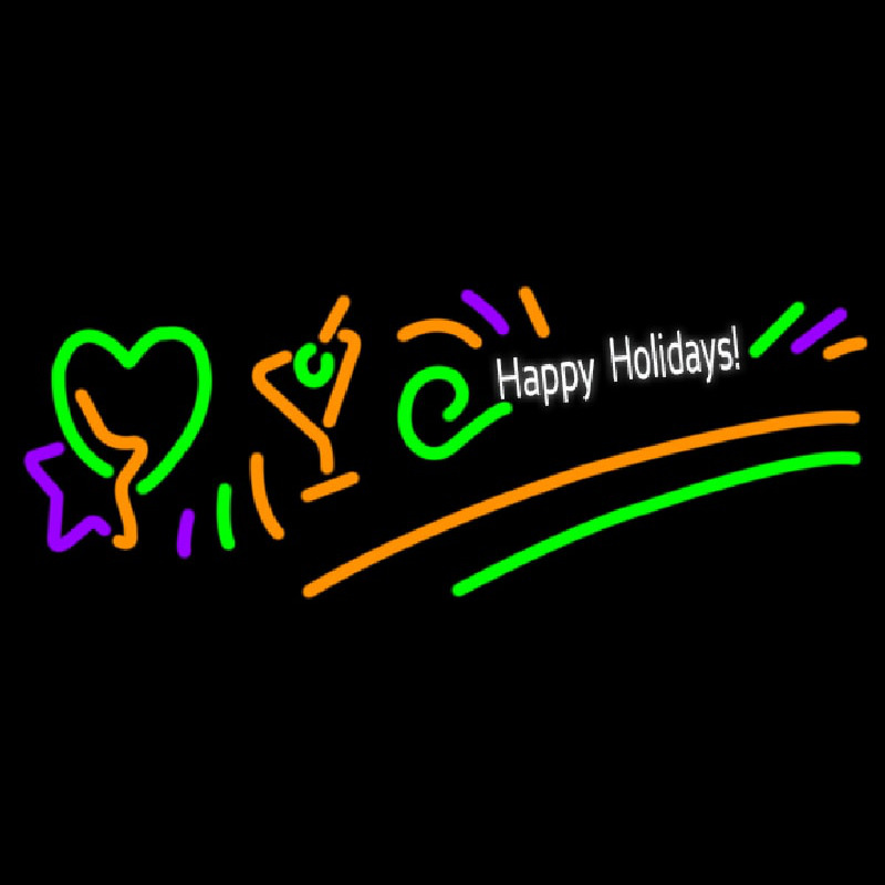 Happy Holidays Neon Sign