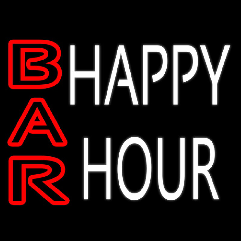 Happy Hour Bar Neon Sign
