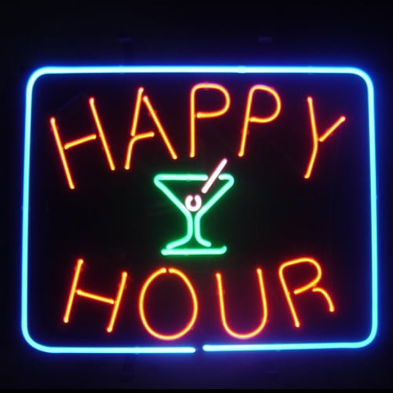 Happy Hour Neon Sign