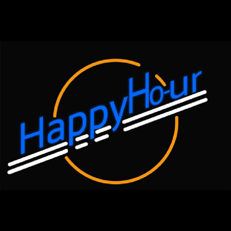 Happy Hour Neon Sign