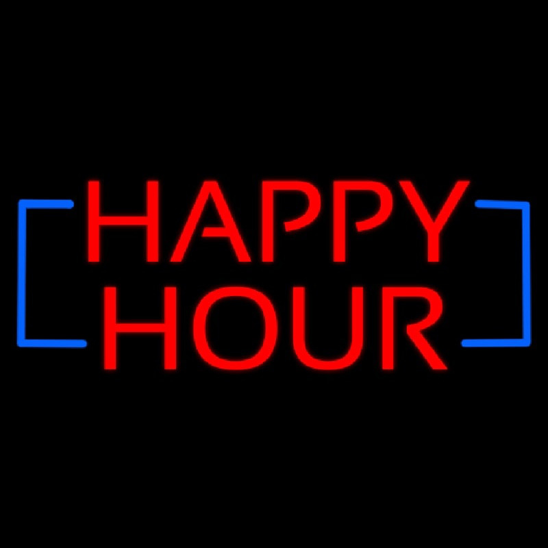 Happy Hour Neon Sign