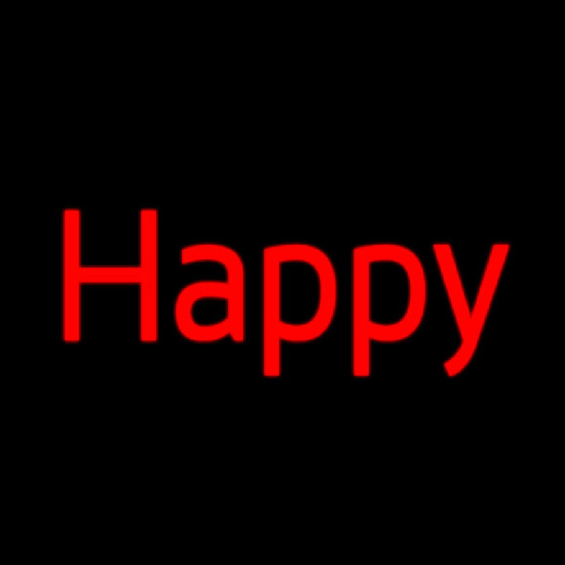 Happy Neon Sign