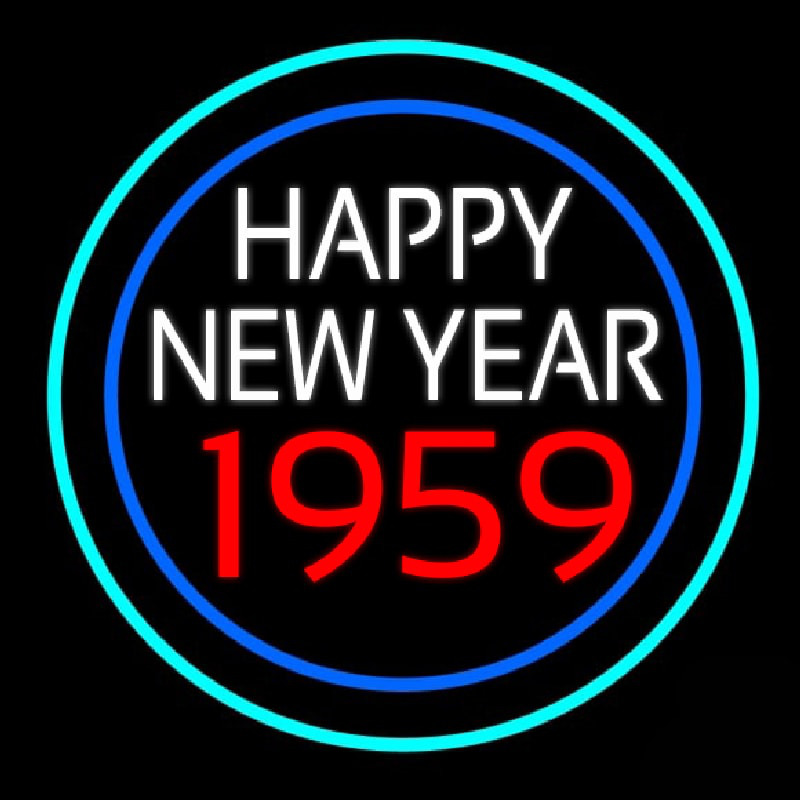 Happy New Year 1959 Bioshock Neon Sign