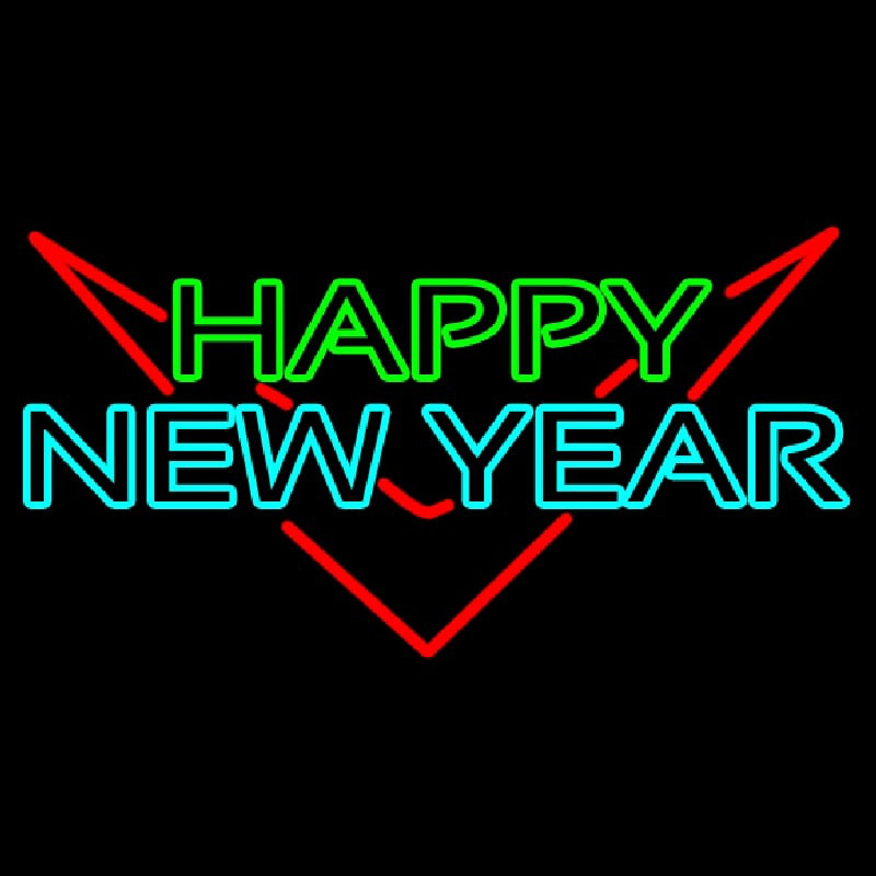 Happy New Year Logo 1 Neon Sign