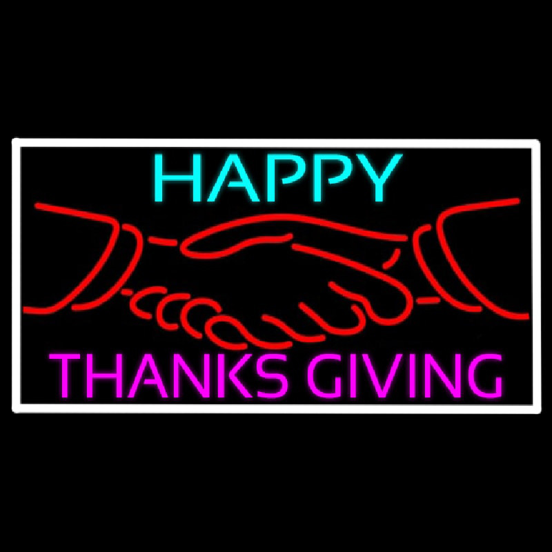 Happy Thanksgiving 1 Neon Sign