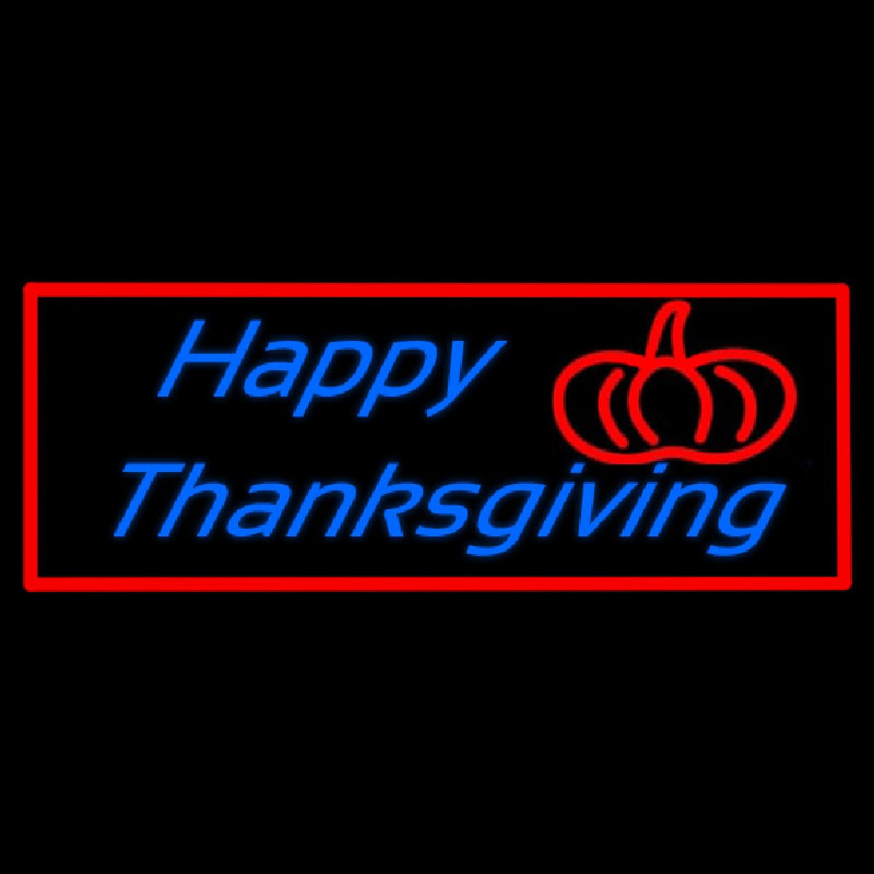 Happy Thanksgiving 2 Neon Sign