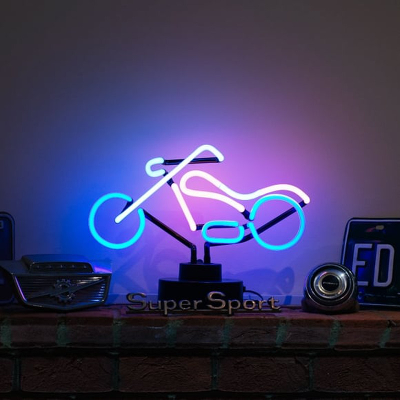 Harley Motor Desktop Neon Sign