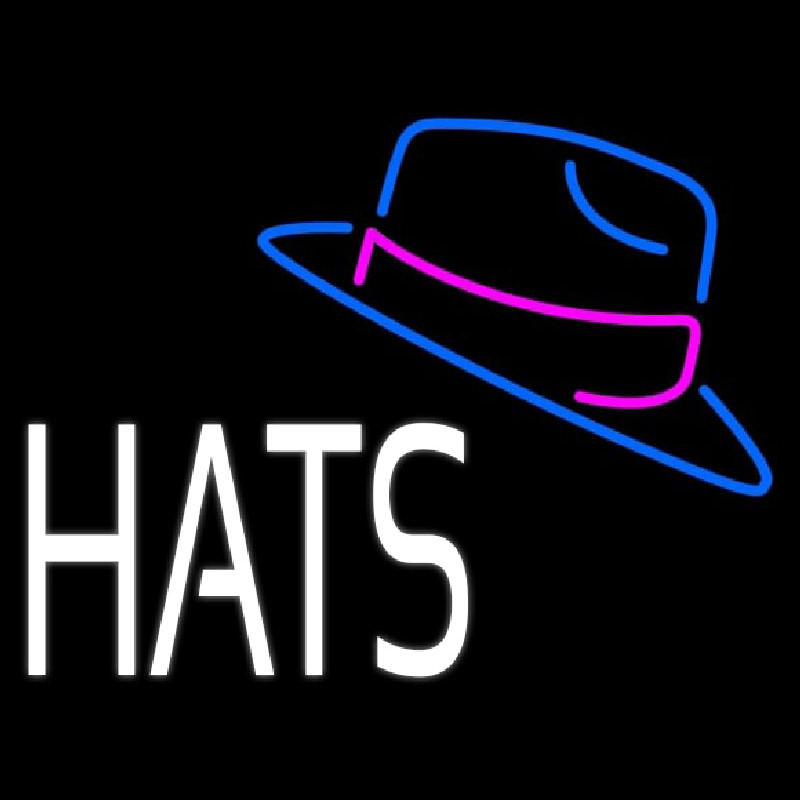 Hats With Logo Neon Sign