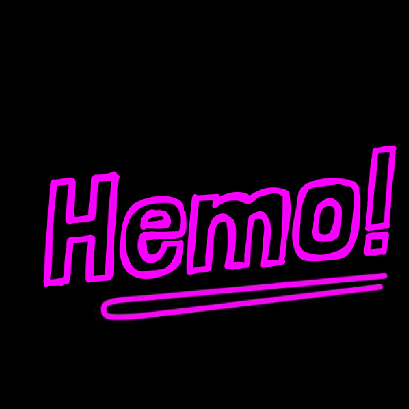 Hemo Neon Sign