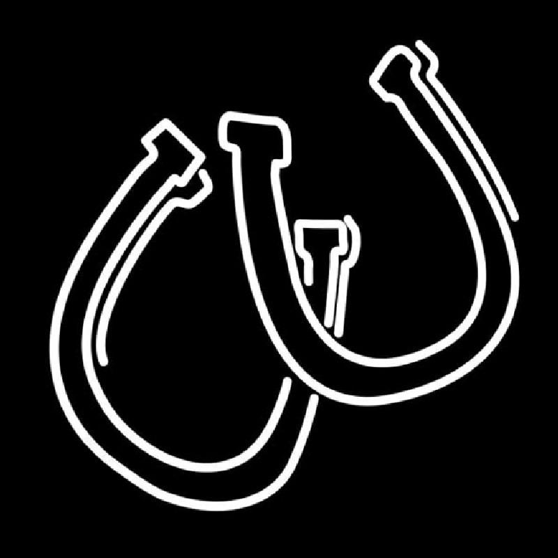 Horse Shoe Pair Neon Sign