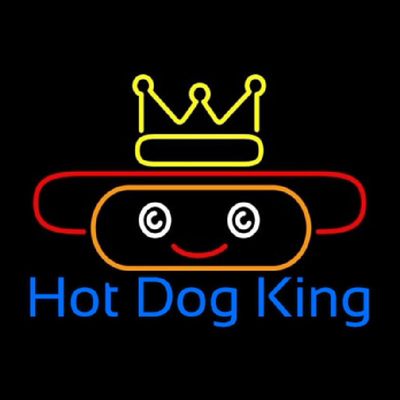 Hot Dog King Neon Sign