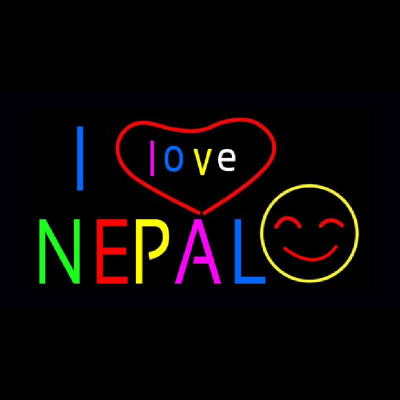I Love Nepal Neon Sign