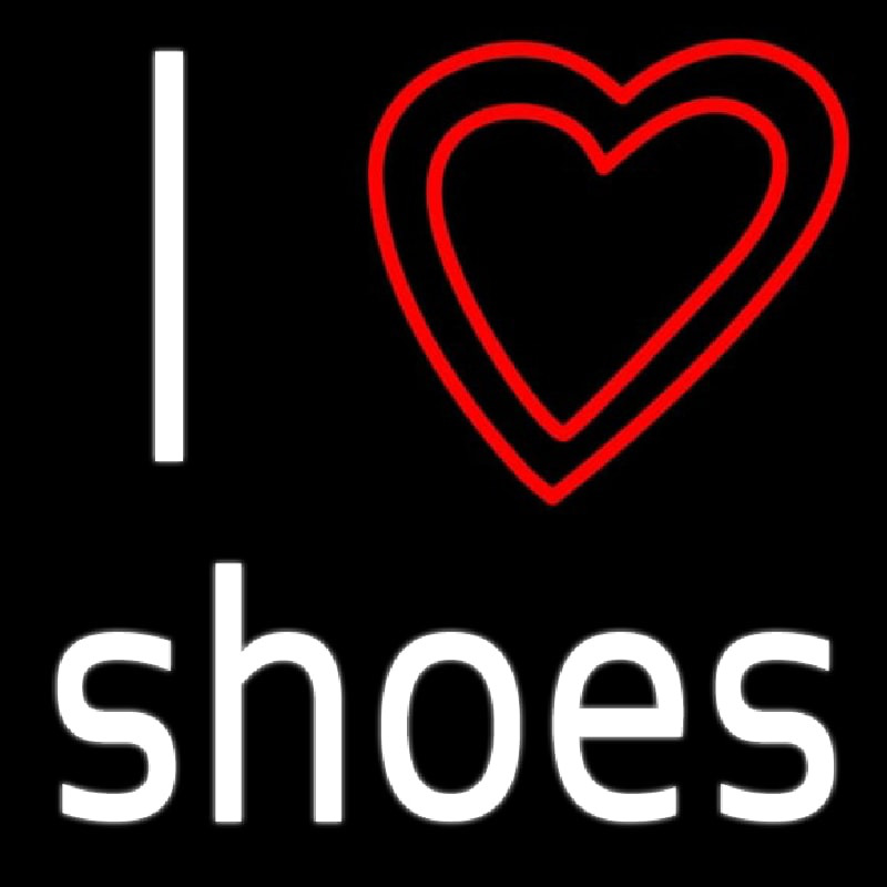 I Love Shoes Neon Sign