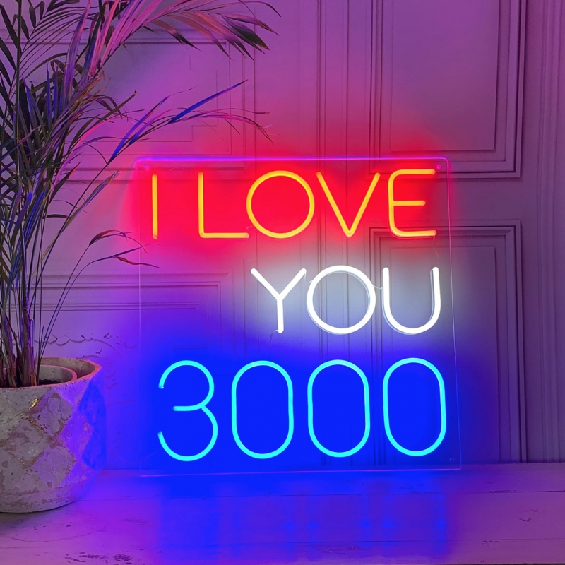 I Love You 3000 Neon Sign