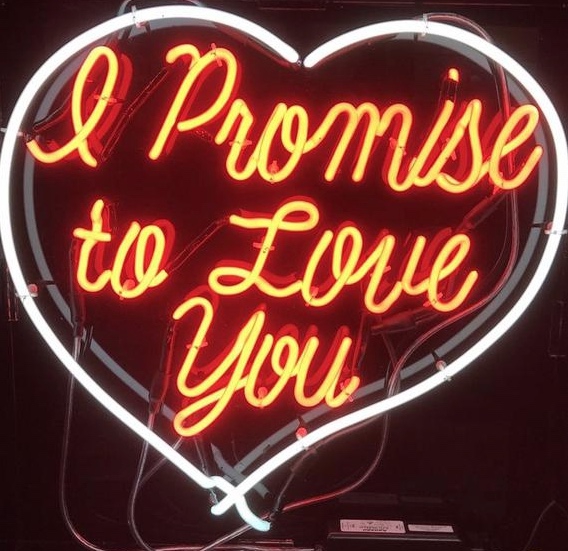 I Promise To Love You Neon Sign