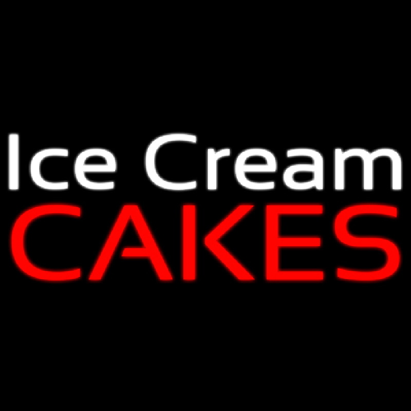 Ice Cream Cakes Neon Sign