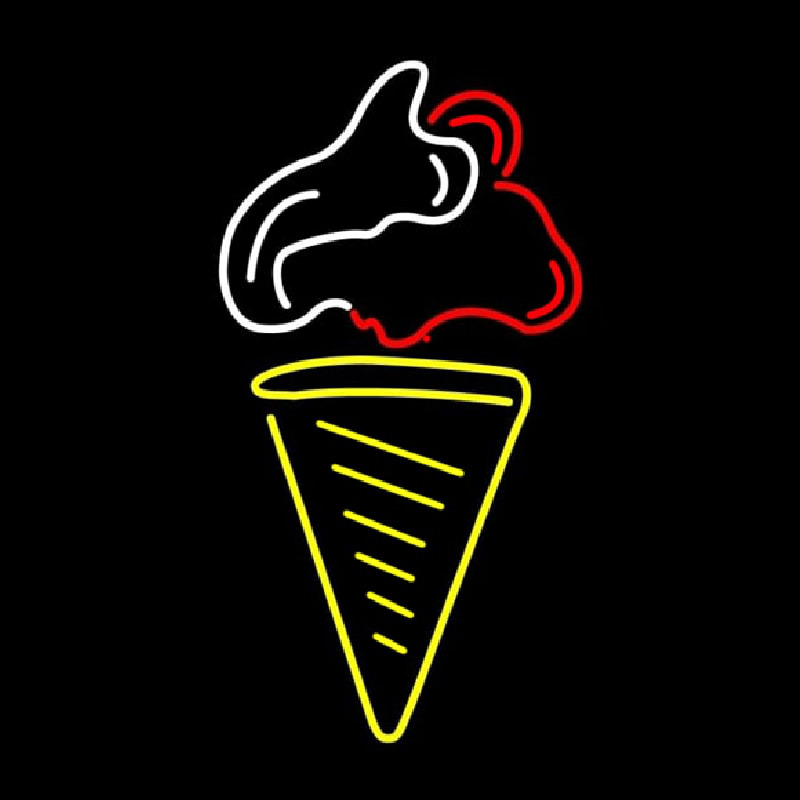 Ice Cream Cone Neon Sign