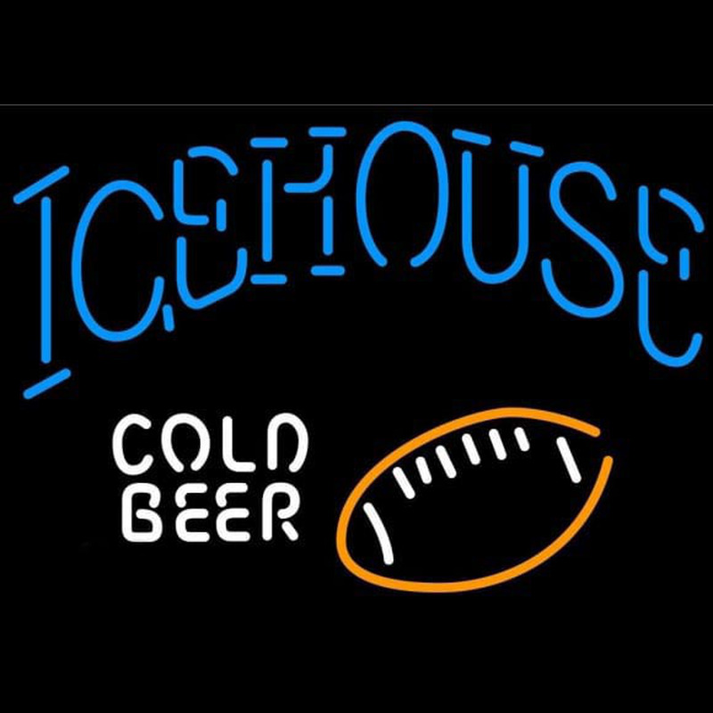 Icehouse Football Cold Beer Sign Neon Sign