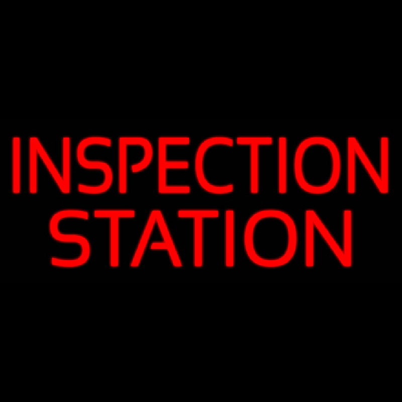 Inspectin Station Neon Sign