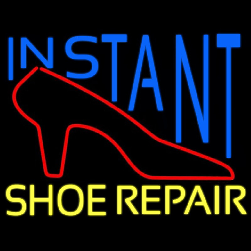 Instant Shoe Repair Neon Sign