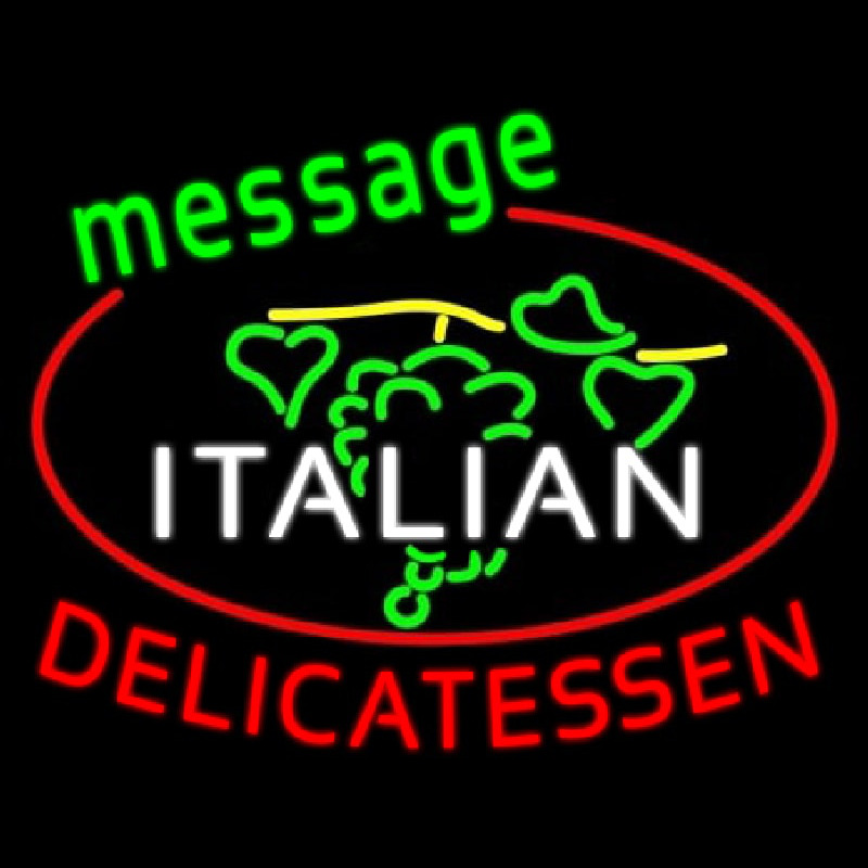 Italian Delicatessen Neon Sign