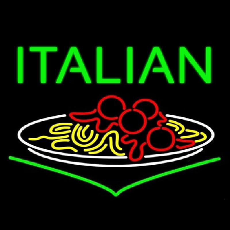 Italian Food Neon Sign