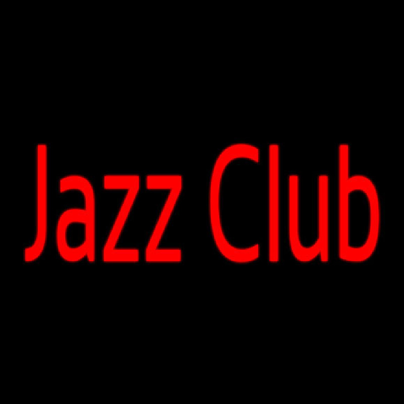Jazz Club In Red Neon Sign