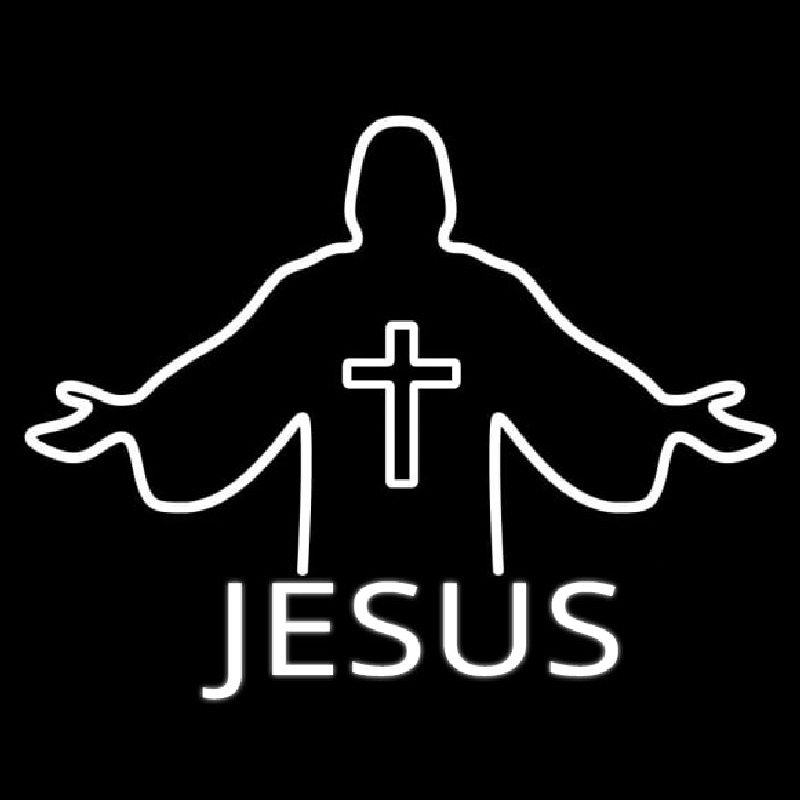 Jesus Christian Cross Neon Sign