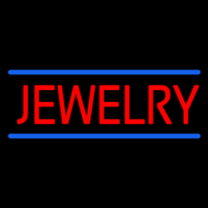 Jewelry Blue Lines Neon Sign