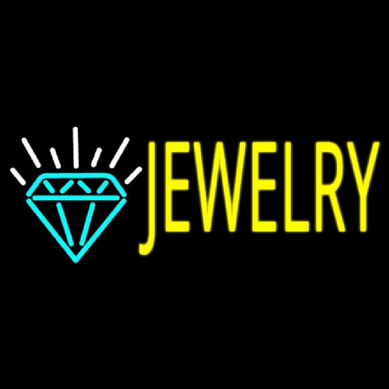 Jewelry Logo Block Neon Sign