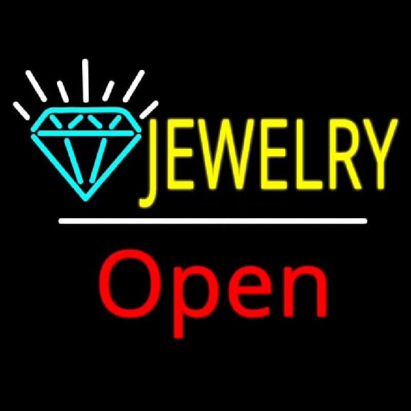 Jewelry Logo Open Neon Sign
