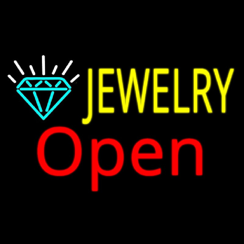 Jewelry Open Neon Sign