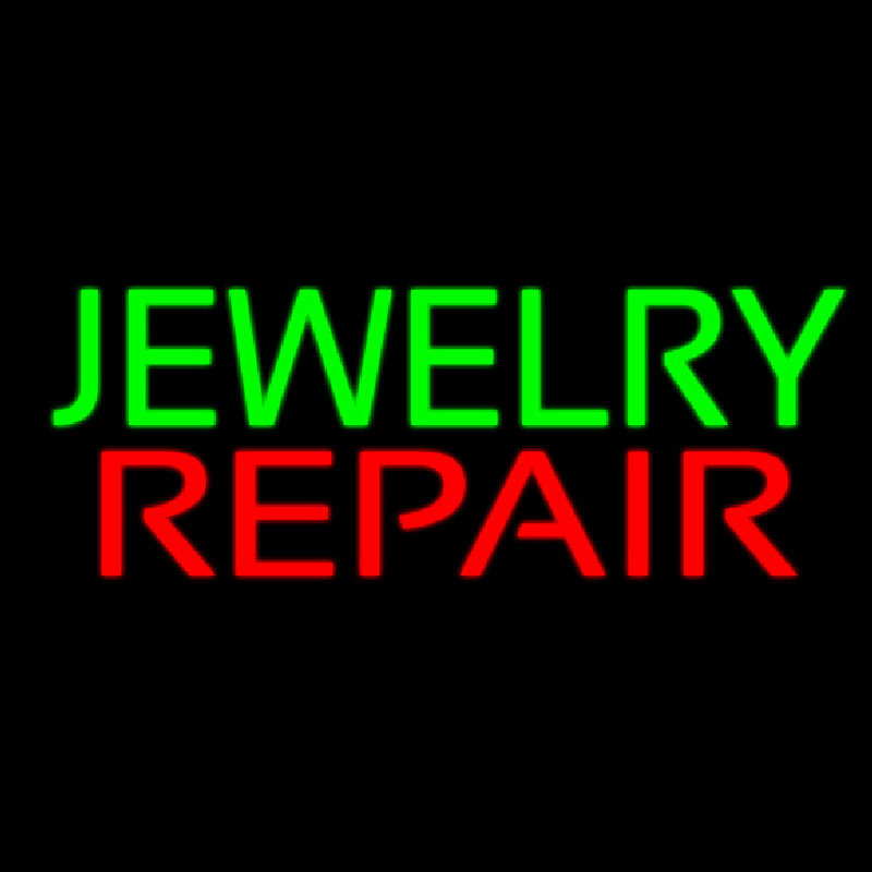 Jewelry Repair Block Neon Sign