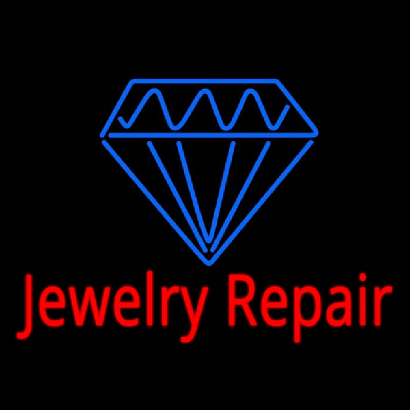 Jewelry Repair Cursive Neon Sign
