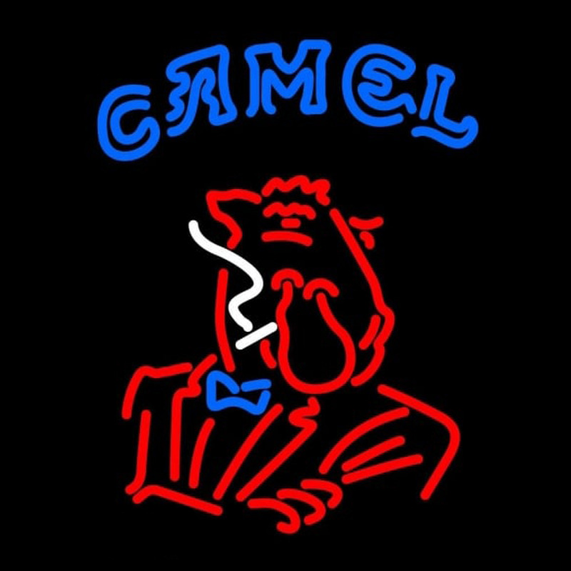 Joe Camel Red Logo Neon Sign