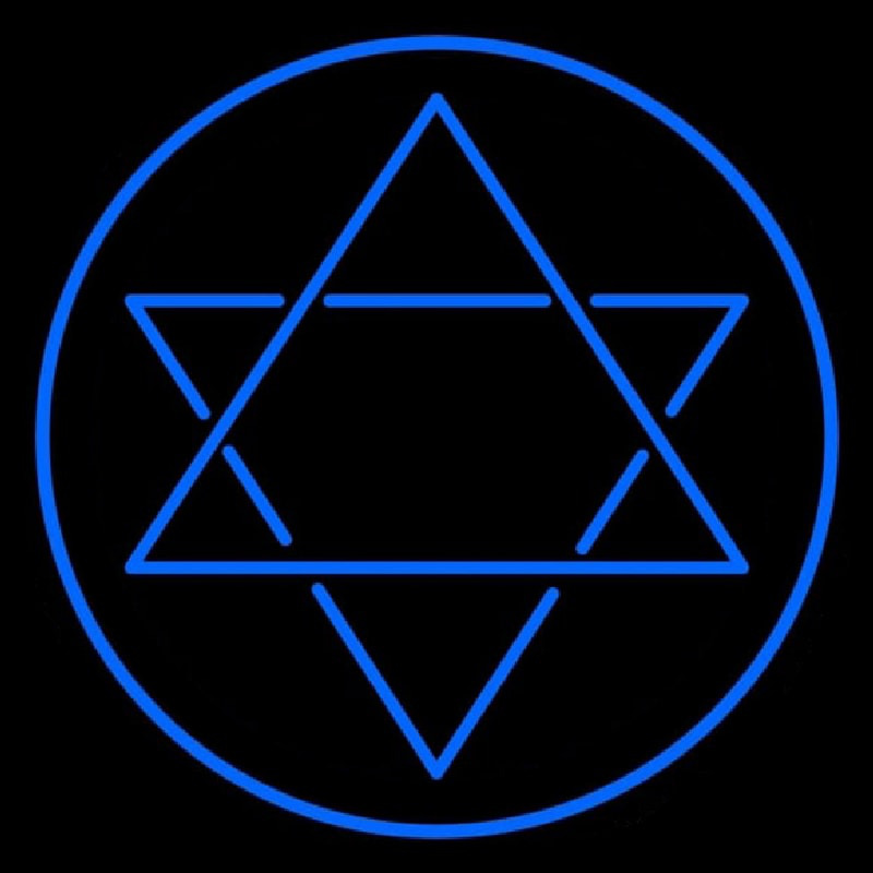 Judaism Star Of David Neon Sign