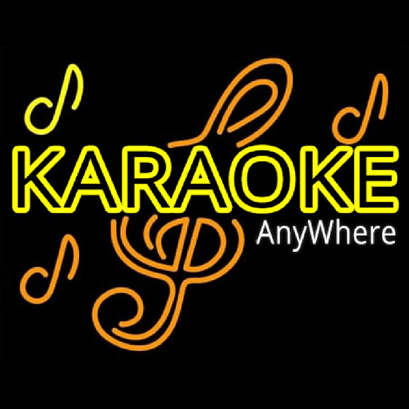 Karaoke Anywhere Neon Sign