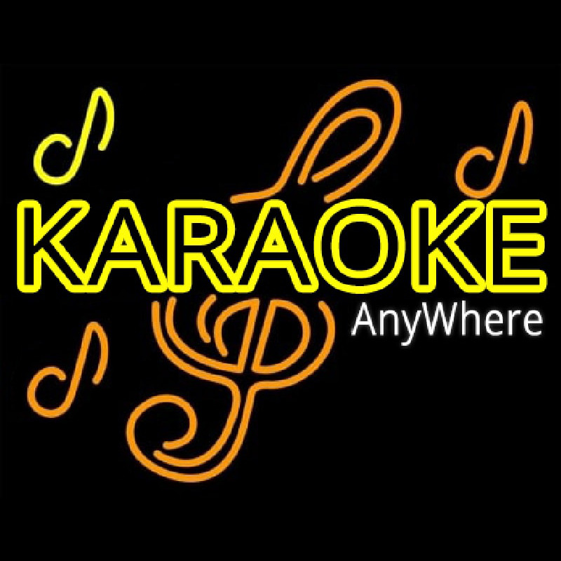 Karaoke Anywhere Neon Sign